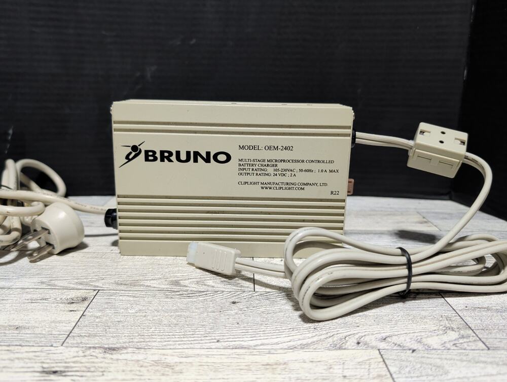 BRUNO OEM-2402 Stairlift Multi-Stage Battery Charger Power Supply 50-60Hz